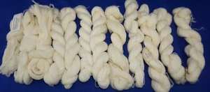 Lote de hilo de lana tapiz #4-11 Hanks Appleton 25 g tono 991 blanco - Imagen 1 de 6