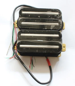 Artec HBLC Hot Rail Humbucker pickups Black with Chrome bar - Picture 1 of 6