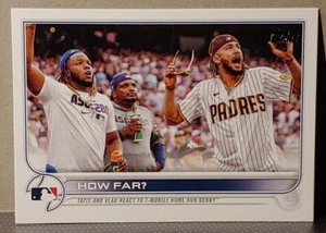 2022 Topps Series 1 #320 "How Far" Guerrero Jr. / Tatis Jr. Home Run Derby - Picture 1 of 2