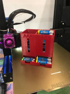 AA and AAA Dual Battery Dispenser | Battery Holder | Stackable Battery Tower - Picture 1 of 7