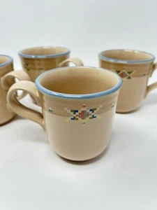 4er Set Noritake Steingut Arizona Tasse Becher Südwest Muster - Bild 1 von 4