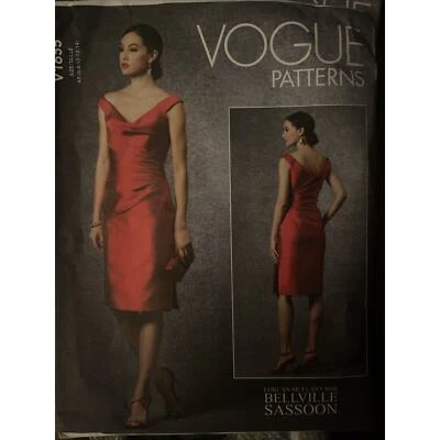 Vogue V1655 Sewing Pattern Bellville Sassoon Designer Dress Sizes 6-14 - Image 1 of 4