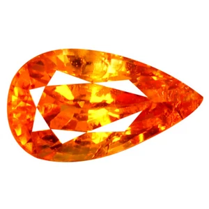 Piedra preciosa Fanta naranja espesartina con forma de pera valiosa AAA 1,27 quilates - Imagen 1 de 1