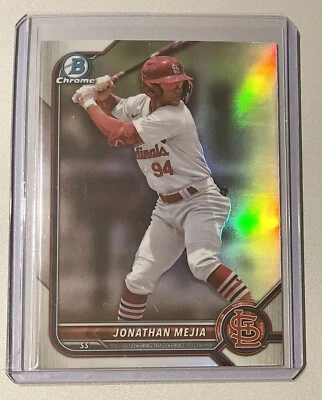 2022 Bowman Draft Refractor #BDC-186 Jonathan Mejia St. Louis Cardinals - Image 1 of 2