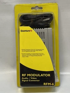 QuantumFX RFM-6RF Modulator Audio/Video Signal Converter - Picture 1 of 4