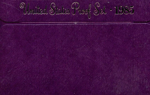 1985-S US Proof Mint Set 5 Coins CLAD 2uut0615 Cover