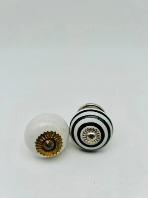 Möbelknöpfe  Set 2 STK   Möbelgriffe,Keramik Knöpfe Möbelknopf - Bild 1 von 2