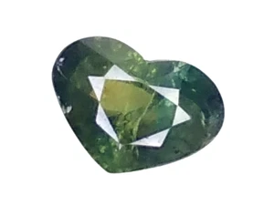 0.88CTS Green natural sapphire heart shape loose gemstones "see video" - Bild 1 von 3