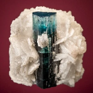 Olsen coll Elbaite var indicolite con Albite Stak Nala, Pakistan 1906-N224 - Foto 1 di 4