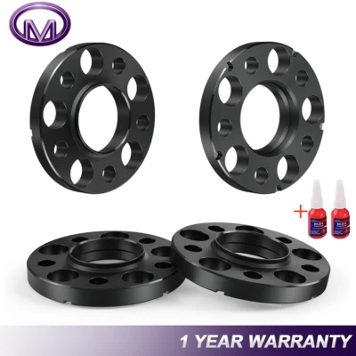 4PCS 12mm +15mm 5x112mm Hubcentric Wheel  Spacers w/Lug Bolts For Benz W203 W204 Foto 1 de 4