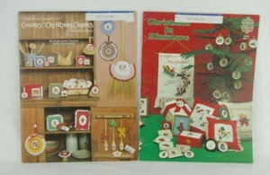 Vtg Cross Stitch Books (2) Country Christmas Classics & Christmas in Miniature - Picture 1 of 12