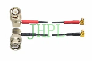 Cable Dual BNC RA to MCX Plug Equivalent Fr Ultrasonic NDT TOFD GE TR transducer - Picture 1 of 6
