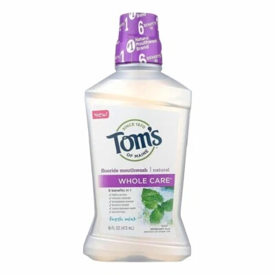 Enjuague bucal Whole Care fresco como nuevo 16 OZ de Tom's Of Maine Foto 1 de 3