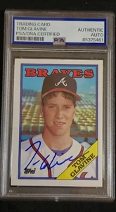 1988 Topps # 779 Tom Glavine Rookie PSA/DNA Authenticated Signed Hall Of Fame - Picture 1 of 2