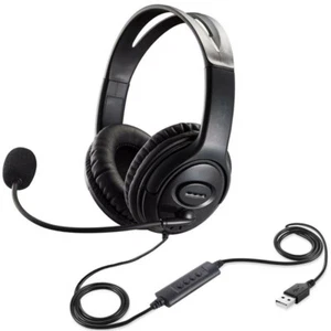 USB Wired Gaming Headphones Over Ear Headset Earphone With Mic Volume Control - Picture 1 of 8