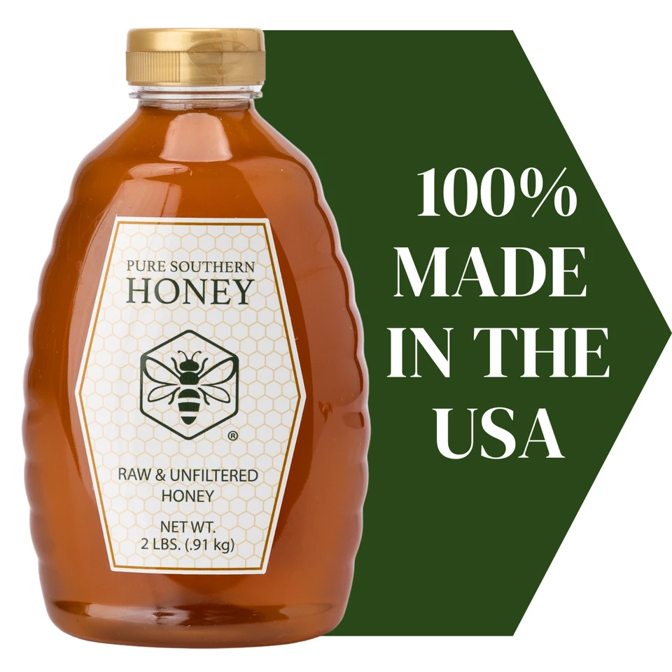 Raw and unfiltered honey - Pure Southern Honey 2 lbs.