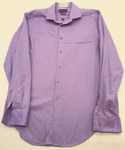 Calvin Klein Long Sleeve Button Up Mens 16  Purple Dress Shirt Non Iron 3121 - Picture 1 of 7