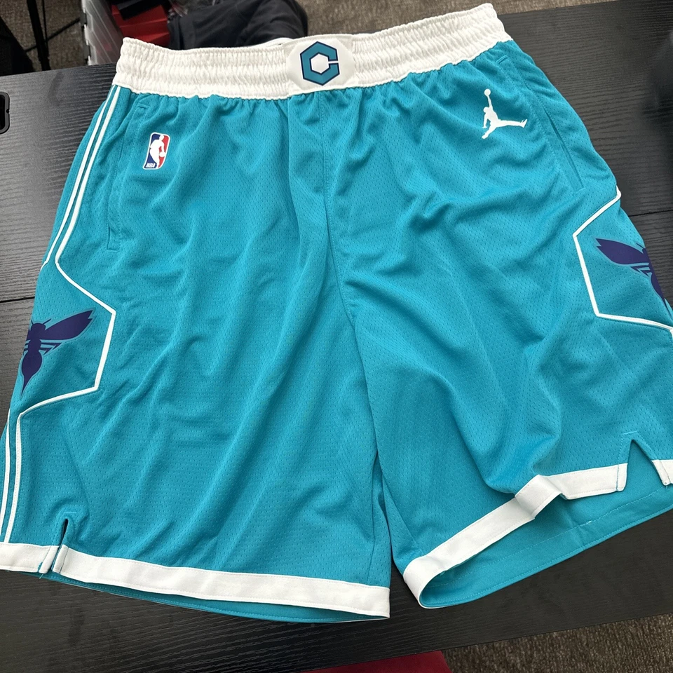 Mens Charlotte Hornets Nike Jordan Association Edition Swingman Shorts 34 Medium