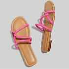 NWT Madewell The Amel Slide Sandal Raspberry Frosting Pink  Genuine Leather 10