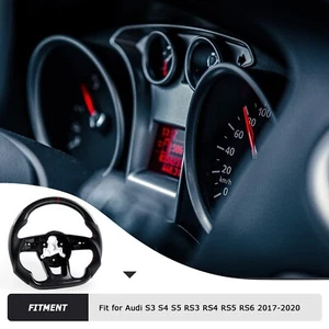 LOSCHEN Echtes Carbonfaser-Lenkrad für Audi S3 S4 S5 RS3 RS4 RS5 RS6 2017-2020 - Bild 1 von 5