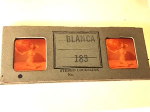 N1-9 DIAPOSITIVAS DE FOTOS ARRIESGADAS - DIAPOSITIVA DE BLOQUEO ESTÉREO - BLANKA #183 - Imagen 1 de 2