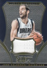 2013-14 Select Swatches #81 Jose Calderon Jersey