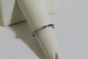 Pandora ALE 925 Sterling Silver Ring Blue Band Crystals Size 5.25 (P2S 50) - Picture 1 of 11