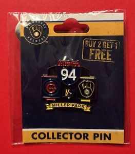 Milwaukee Brewers Chicago Cubs I 94 Rival Sammler Pin MLB Baseball NEU Neu in Verpackung - Bild 1 von 4