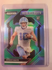 2024 Panini Prizm Draft Picks #NR-DME Drake Maye New Recruits Green - Picture 1 of 2