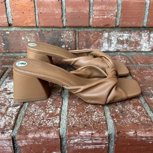 Sandalia Open Edit Nordstroms Cora Tostada Deslizable Tacón Bloque Talla 8 Zapatos - Imagen 1 de 7