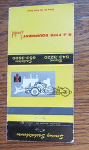 INTERNATIONAL HARVESTER CONSTRUCTION MATCHBOOK COVER: REGINA & SASKATOON, SK -A8 - Picture 1 of 2