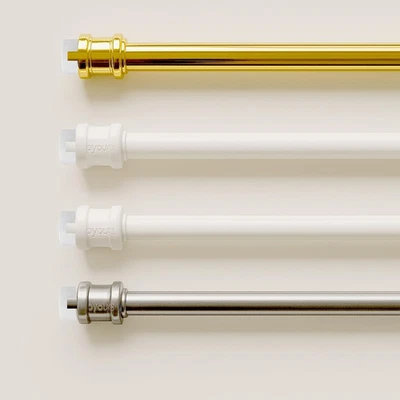 - Coppia Bastoni per Tende Con Molla a Pressione per Porta Finestra Astine Senza - Immagine 1 di 4