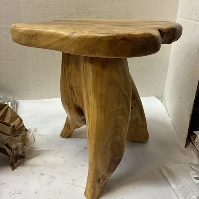 Cedar Root Natural Stool Mushroom Reclaimed Hard Side Table Stand Foot Wood End - Image 1 of 3