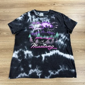 Ford Mustang Size XL (46-48) Multicolor Tie Dye Short Sleeve T Shirt - Picture 1 of 8