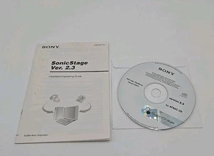 Sony SonicStage Atrac3plus OpenMG Version 2.3 For Walkman CD-ROM & Manual - Picture 1 of 3