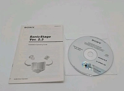 Sony SonicStage Atrac3plus OpenMG Version 2.3 For Walkman CD-ROM & Manual - Image 1 of 3