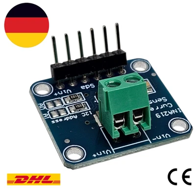 BRILO SHOP INA219 Bidirektional Voltage Current Monitor, 0-26V, VCC 3-5V, I2C Power Sensor