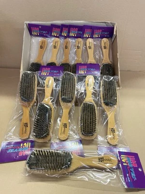 Hot Waves By J&D - Pure Boar Bristle 7 Row Styler Brush #B720LS (12 Brushes) - Image 1 of 4
