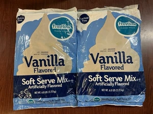 Lot Of 2 Frostline Vanilla Soft Serve Ice Cream Mix 6 Pounds B281 - Picture 1 of 2