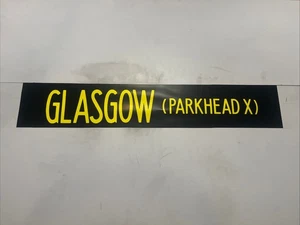 GLASGOW PARKHEAD XROADS - Hamilton Depot 289 Scottish Bus Destination Blind 36” - Picture 1 of 11