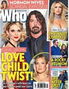 Who Magazine (AUS) Issue September 30, 2024/ LOVE CHILD TWIST! - Picture 1 of 3