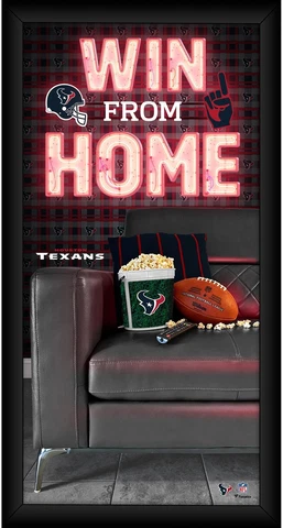 Houston Texans Framed 10" x 20" Win From Home Collage Cover
