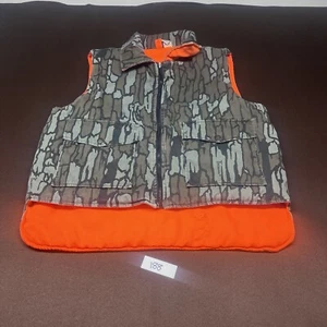 Sports Afield Reversible Hunting Vest. Trebark Camo / Blaze Orange. Size M - Picture 1 of 9