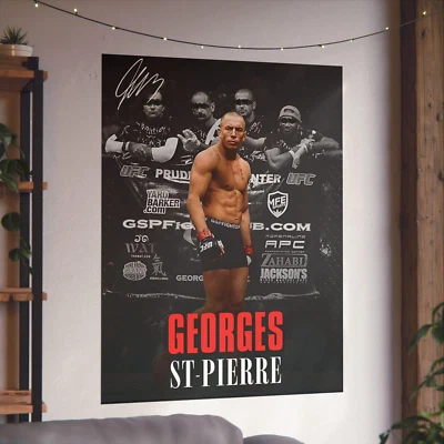 Georges St-Pierre Poster, UFC Poster, MMA Poster, Fighter Motivation - Image 1 of 2