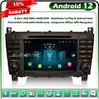 8-Kern 64GB Android 12 GPS Autoradio Navi Mercedes CLC/G/C Klasse W203 W463 Wifi