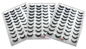 60 Pairs False Eyelashes Mink Natural Extension Black 3D Soft Lashes Makeup - Picture 1 of 3