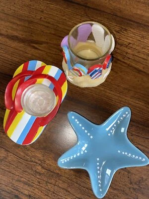 Linda decoración del hogar con tema de playa Foto 1 de 4