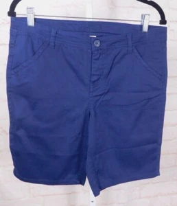 Justice Girls Navy Bermuda Shorts NWT Size 14 1/2 Cotton Blend - Picture 1 of 11