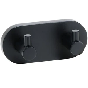 BARK Doppelkleiderhaken Messing Schwarz 50x120x55 mm Bad & Küche >> zum Bohren - Bild 1 von 6