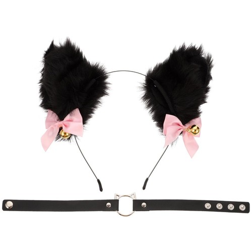 VETEMENTS Collana girocollo Halloween fiocco collare campanelle orecchie di gatto fascia per capelli